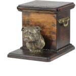 Staffordshire bull terrier, staffik, staffi i - une urne pour les cendres de chien avec une statuette, ... Staffordshire bull terrier, staffik, staffi i - une urne pour les cendres de chien avec une statuette, ...