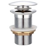 Standard - g 1 � bonde lavabo sans trop - plein bonde universel pop up bonde lavabo automatique chrom�e ...