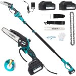 Stanew tron�onneuse t�lescopique 2 en 1 , mini tron�onneuse sans balais , 6 pouces, hauteur de travail ...