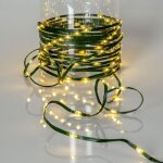 Star trading - guirlande lumineuse led dew drop micro, vert, extrieur, blanc chaud, 15m