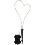 Star trading - lumire funraire led decorationheart, c?ur, minuterie, blanc chaud, extrieur, 39 cm