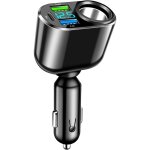 111w usb c chargeur allume cigare usb type c chargeur de voiture, 90w voiture adaptateur d'alimentation, ...