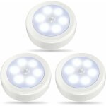 Lot de 3 lampes  dtecteur de mouvement d'intrieur, lampes de placard  led, veilleuse  piles, applique ...