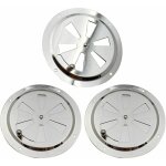 3 pièces grille de ventilation ronde, rosette de ventilation en acier inoxydable grille d'aération 125 ... 3 pièces grille de ventilation ronde, rosette de ventilation en acier inoxydable grille d'aération 125 ...