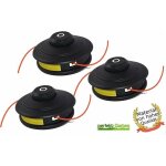 Lot de 3 ttes  double fil  avance automatique pour dbroussailleuse fuxtec