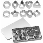 30 pices mini emporte - pices mini forme gomtrique biscuit coupe - biscuits en acier inoxydable pour ...