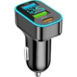 Chargeur allume - cigare usb pour voiture, 66 w qc3. 0 + pd + usb 2, 4 a chargeur allume - cigare usb ...