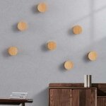 Crochet mural bois porte manteau rond, patre bois 5 pices naturel crochet  manteau vintage dcoratif ...