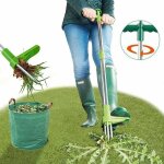 Extracteur de mauvaises herbes, outil  main de dsherbage debout, outil de dsherbage de jardin  long ...