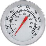 Thermomtre bbq, thermomtre de four en acier inoxydable max 500c / 1000f thermomtre  affichage analogique ...