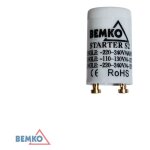 Starter s2 4 - 22w - dmarreur pour tubes fluorescents - tension ac230v - puissance max 22w