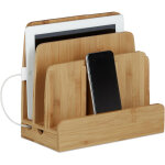 Station d'accueil bambou smartphone téléphone portable organiseur bureau 3 niveaux bois hxlxp: 23 x 25, ... Station d'accueil bambou smartphone téléphone portable organiseur bureau 3 niveaux bois hxlxp: 23 x 25, ...