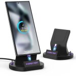 Station de charge avec adaptateur magn�tique type - c, charge rapide pour samsung a16 a34 a05s a55 a25 ...