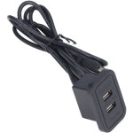 Station de charge double usb 5v pour canap�, hub d'alimentation usb encastrable, panneau de c�blage, ...