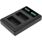 Station de chargeur de batterie � double station d'accueil, chargeur de batterie de cam�ra � double port ...