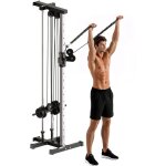 Station � double poulie - sportnow - r�glable � 15 positions - montage mural - haut du corps, domicile, ...