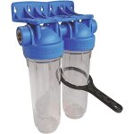 Station filtre double nu avec cl de dserrage - taille standard 10' - raccordement f20 / 27 (f3 / 4') ...