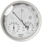 Station météo analogique 3 en 1 ulisem en acier inoxydable Ø132 mm ? baromètre, thermomètre, hygromètre ... Station météo analogique 3 en 1 ulisem en acier inoxydable Ø132 mm ? baromètre, thermomètre, hygromètre ...