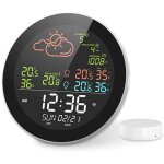 Zoternen - station météo connectée, thermomètre sans fil avec horloge atomique numérique, grand écran, ... Zoternen - station météo connectée, thermomètre sans fil avec horloge atomique numérique, grand écran, ...