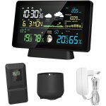 Station mto station mto  cran couleur de 7, 5 pouces, pluviomtre, compteur de temprature et d'humidit ...