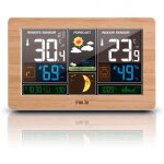 Station m�t�o fanju fj3378 avec r�veil et affichage de la temp�rature, de l'humidit�, du barom�tre, du ...