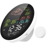 Station m�t�o intelligente wi - fi avec horloge, mesure de la temp�rature et de l'humidit� pour l'int�rieur ...