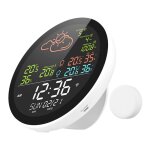 Station météo intelligente wifi avec horloge, compteur de température et d'humidité intérieure et extérieure, ... Station météo intelligente wifi avec horloge, compteur de température et d'humidité intérieure et extérieure, ...