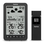 Hama - station m�t�o ''ko samui'', avec sonde ext�rieure, radio, r�veil, noir