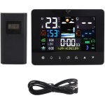 Station m�t�o professionnel sans fil, thermom�tre num�rique avec capteur exterieur interieur, �cran lcd ...