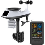 Station m�t�o professionnelle wlan - station m�t�o sans fil wifi internet avec capteur ext�rieur, pluviom�tre, ...
