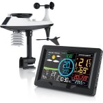 Station mto radio rveil avec capteur extrieur 5en1, weather station, prvisions mtorologiques, ...
