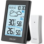 Station météo sans fil avec capteur extérieur, horloge radio numérique dcf, thermomètre hygromètre d'intérieur ... Station météo sans fil avec capteur extérieur, horloge radio numérique dcf, thermomètre hygromètre d'intérieur ...