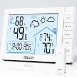 Station météo sans fil avec capteur extérieur thermomètre hygromètre numérique interieur exterieur horloge ... Station météo sans fil avec capteur extérieur thermomètre hygromètre numérique interieur exterieur horloge ...