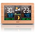 Station météo sans fil avec capteur externe, température intérieure et extérieure, phase de la lune Station météo sans fil avec capteur externe, température intérieure et extérieure, phase de la lune
