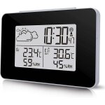 Station mto sans fil, horloge mto multifonctionnelle numrique avec mto extrieure / temprature ...