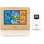 Station m�t�o sans fil - station m�t�o num�rique - thermom�tre avec alarme - humidit� barom�tre - alarme ...