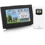 Lifcausal - station mto sans fil, prvisionniste, thermomtre et hygromtre intrieur et extrieur ...