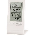 Station m�t�o sans fil, thermom�tre hygrom�tre barom�tre int�rieur ext�rieur, horloge num�rique r�veil ...