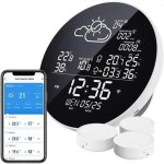 Station m�t�o wlan sans fil avec 3 capteurs ext�rieurs thermom�tre hygrom�tre station m�t�o sans fil ...