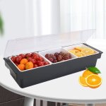 Station  pizza, rcipients  ingrdients, station de garniture de pizza, station de garniture de topping ...
