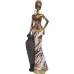 Feiyue - statue africaine africaine rtro aspect raliste rsine durable couleurs vives sculpture africaine ...