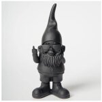 Statue - blogo design - bernardo - 50 cm - r�sine - noir et blanc