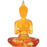 Statue de bouddha en rsine transparente statue de bouddha assis antique priant bouddha figurine sculpture ...