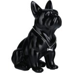 Statue de bouledogue fran�ais en r�sine, sculpture d�corative pour la maison et le bureau, art moderne ...