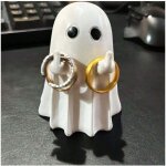 Statue fant�me avec majeur halloween fant�me d�coration de bureau mignon fant�me d'horreur petit ornement ...