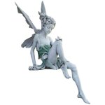 Statue f�erique ornement de jardin 18 cm de haut f�e figurine r�sine artisanat d�coration pour �tude ...
