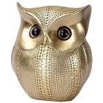 Statue hibou decoration figurine chouette statu decoratif statue decoration interieur animal or sculpture ...