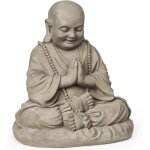 Statue jardin bouddha, extrieur - intrieur, fibrociment, robuste, protection uv et gel, rsistante ...