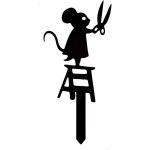Statue de jardin en m�tal en forme de souris - d�coration de silhouette - simulation de souris - d�coration ...