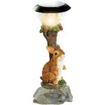 Statues de lapins solaire de jardin en r�sine 13 cm �clairage d�coratif pour terrasse, pelouse & bassin ...